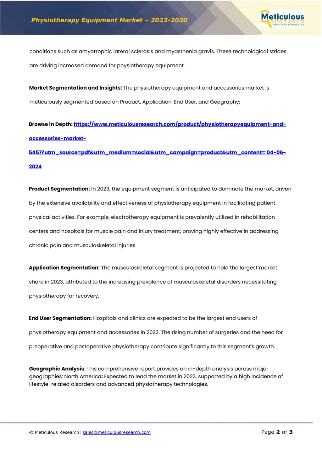 physiotherapy equipment market 20 2 3 20 3 0 1