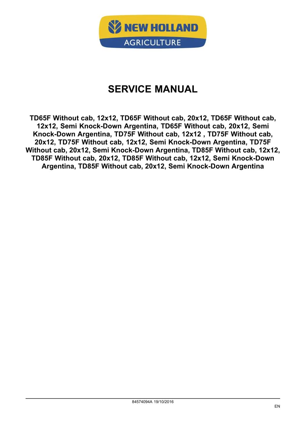 service manual 1