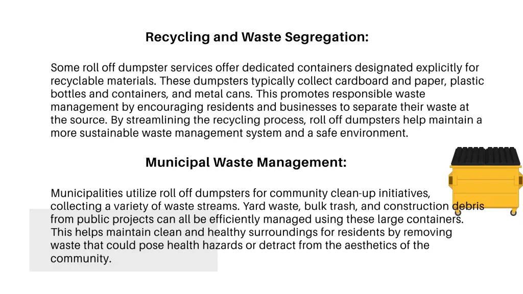 recycling and waste segregation