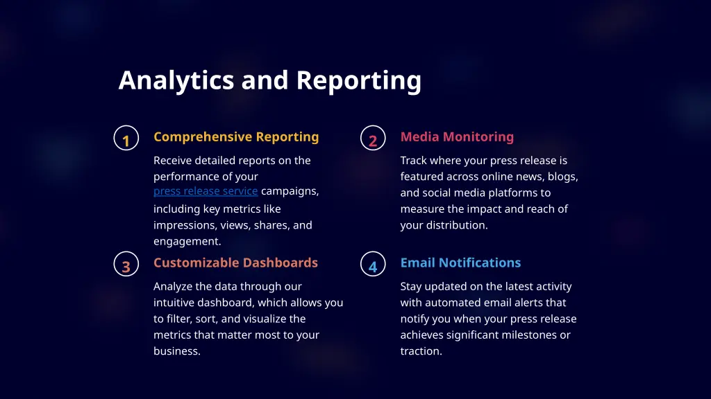 analytics and reporting