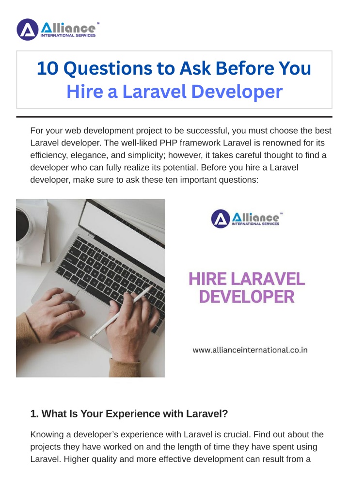 10 questions to ask before you hire a laravel