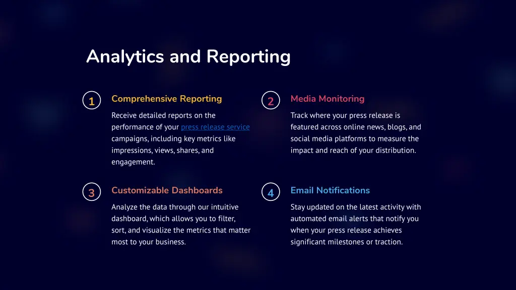 analytics and reporting