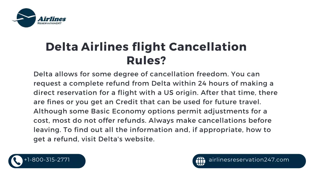 delta airlines flight cancellation rules