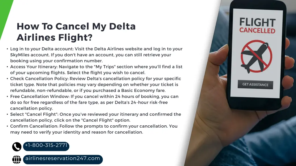 how to cancel my delta airlines flight