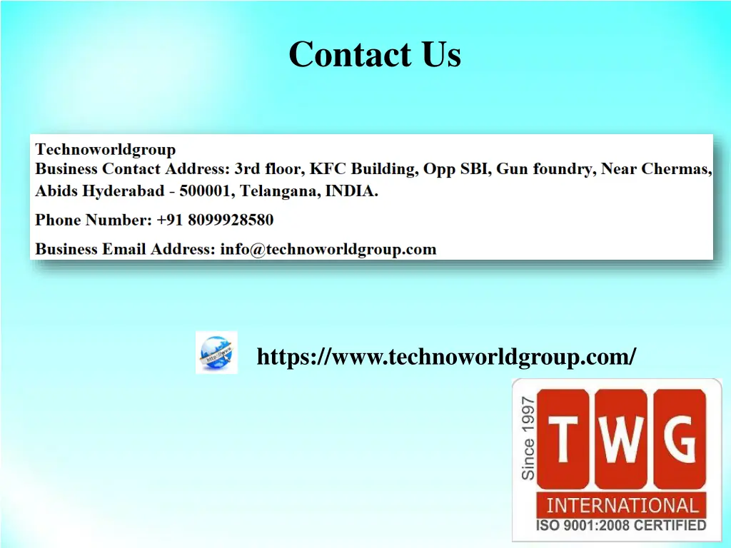 contact us