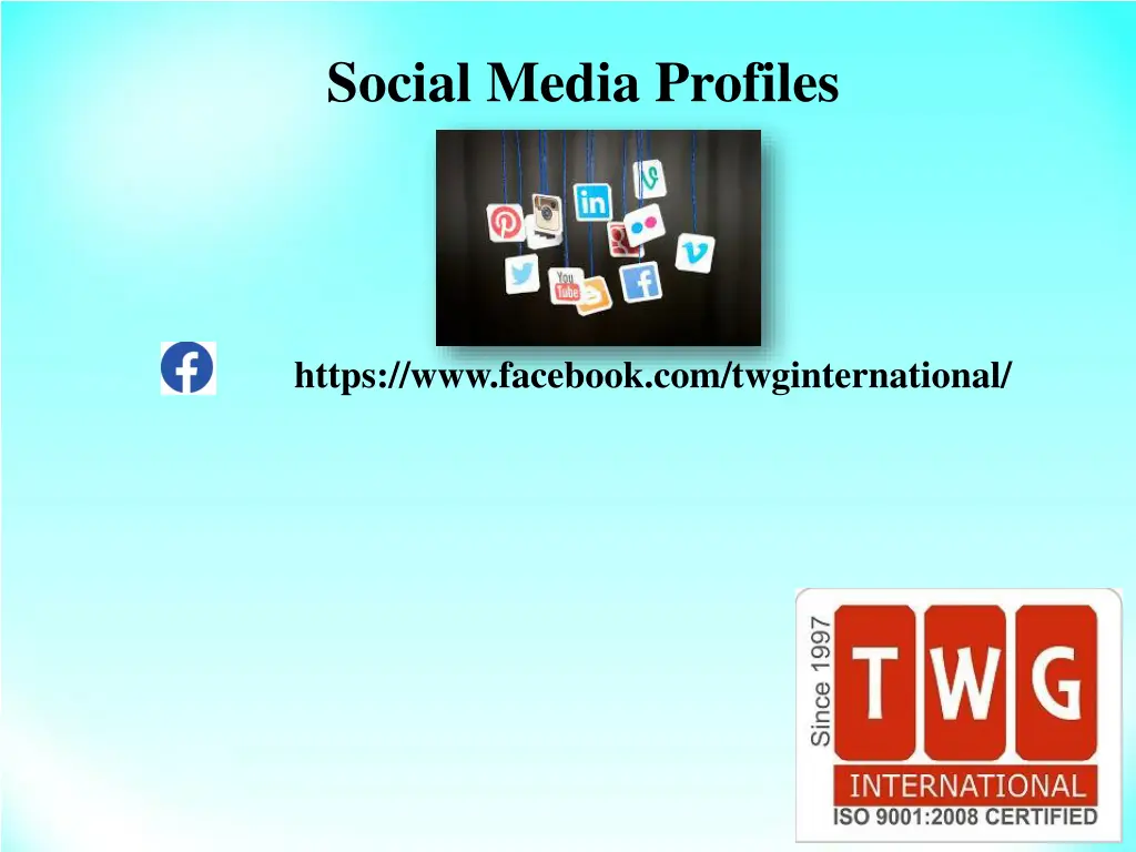 social media profiles