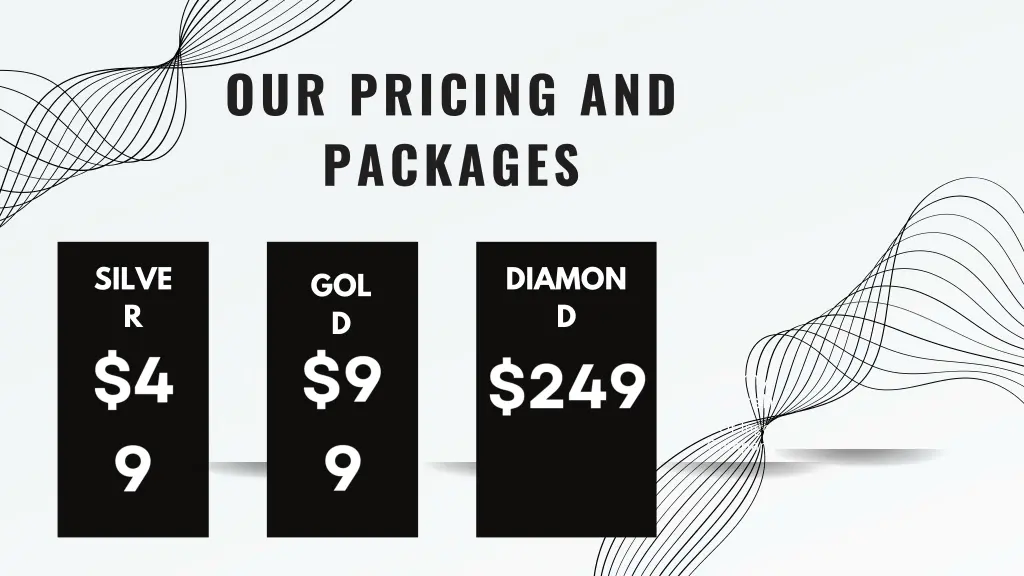 our pricing and packages