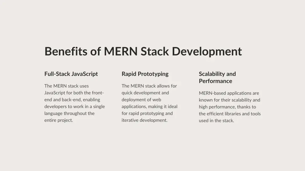 benefits of mern stack development