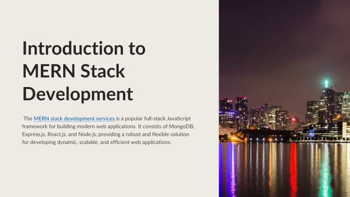 introduction to mern stack development