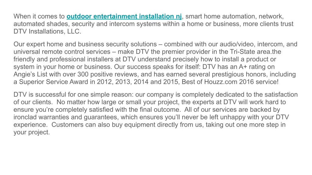 when it comes to outdoor entertainment