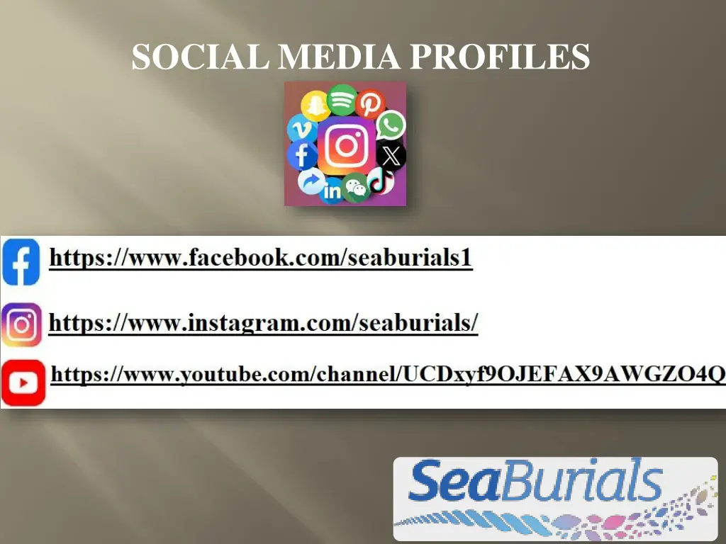 social media profiles