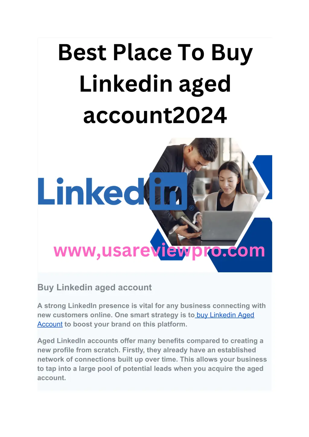 buy linkedin aged account 1