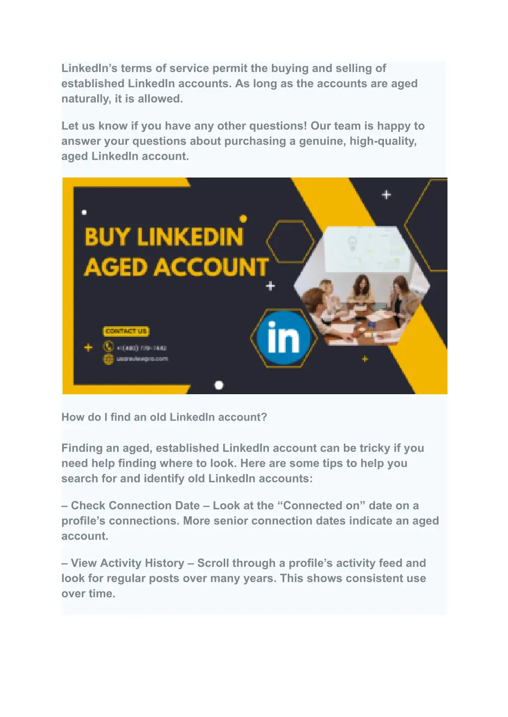 linkedin s terms of service permit the buying