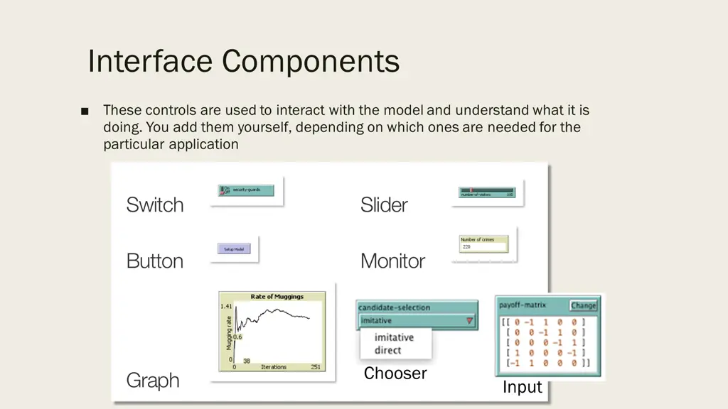 interface components