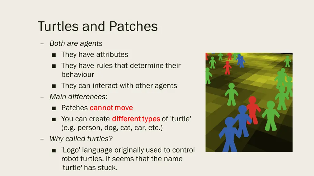 turtles and patches