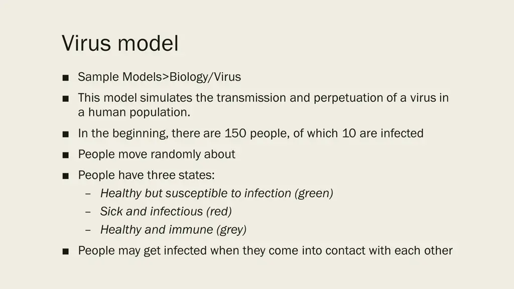 virus model