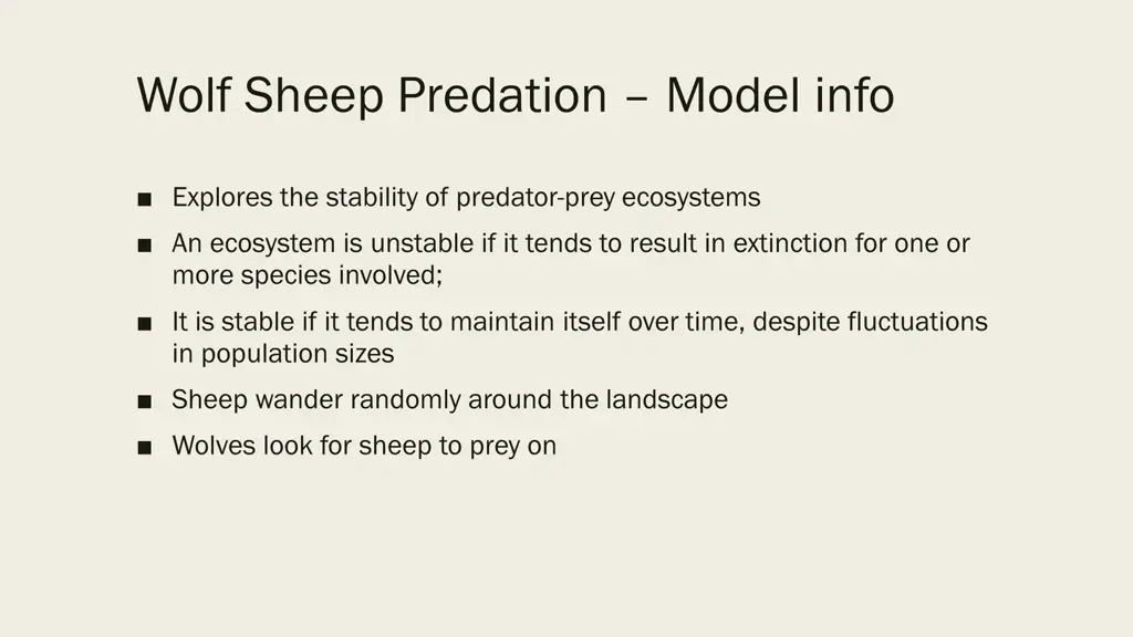 wolf sheep predation model info