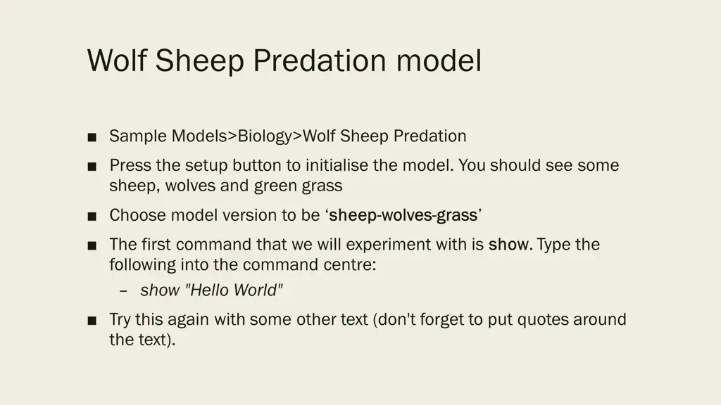 wolf sheep predation model