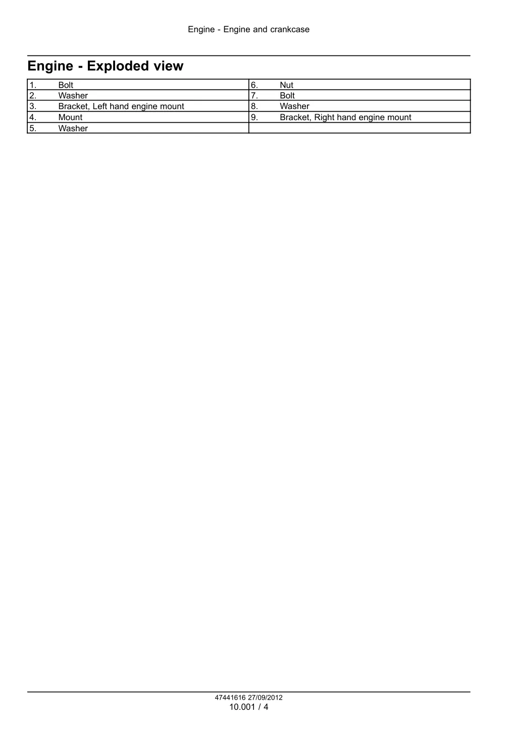 engine engine and crankcase 1