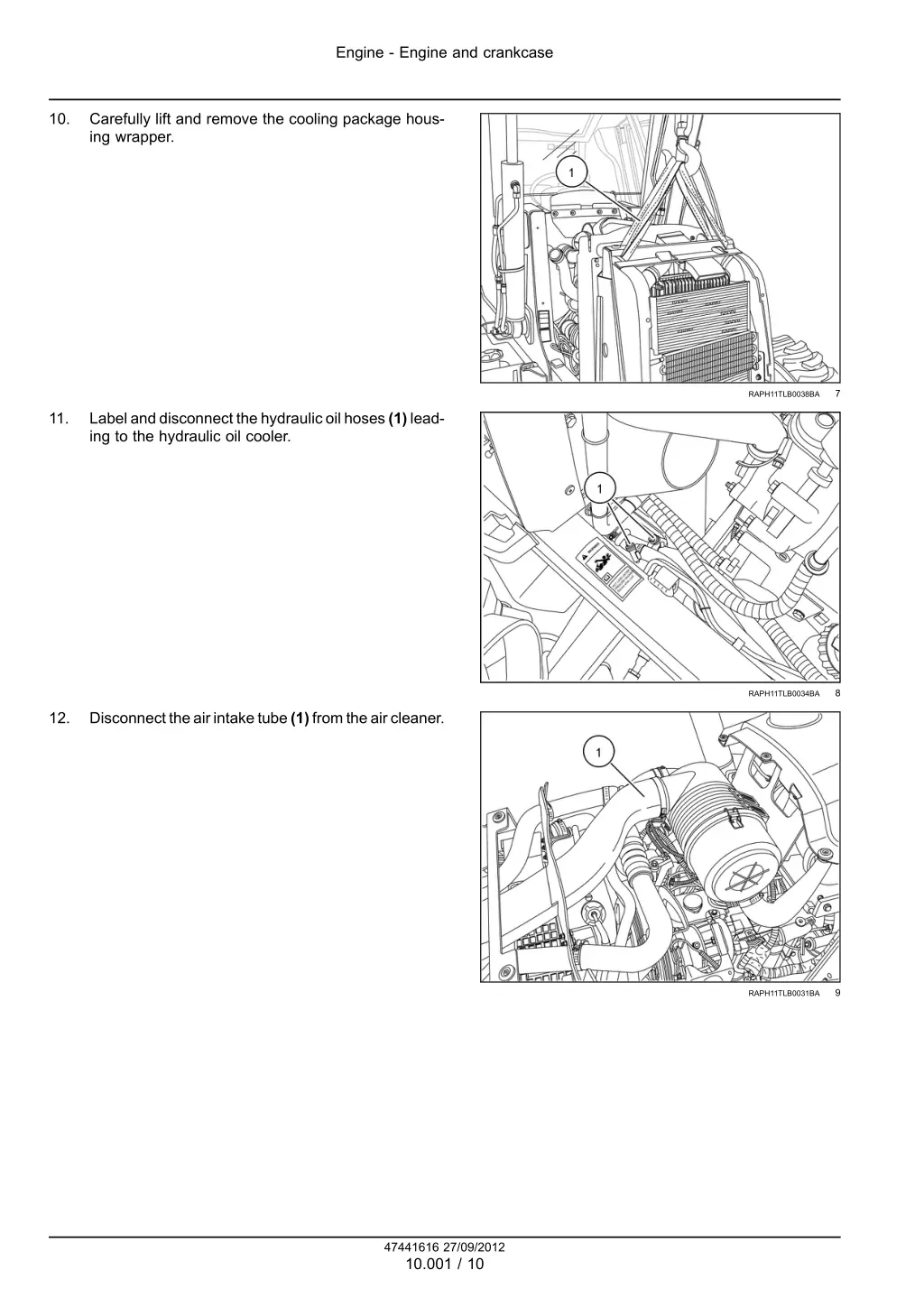 engine engine and crankcase 7