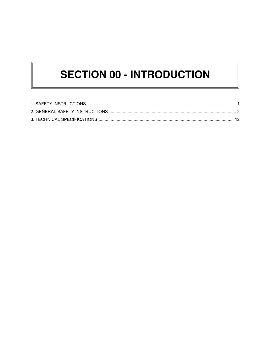 section 00 introduction