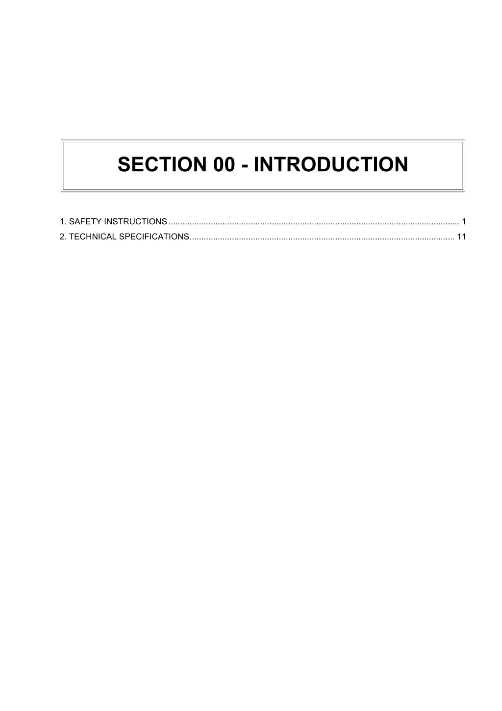 section 00 introduction