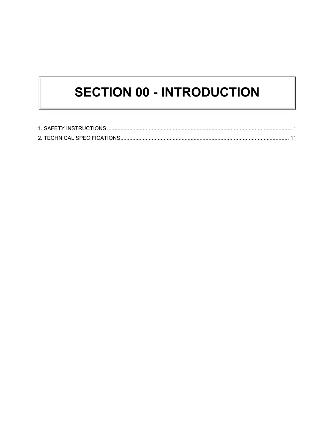 section 00 introduction