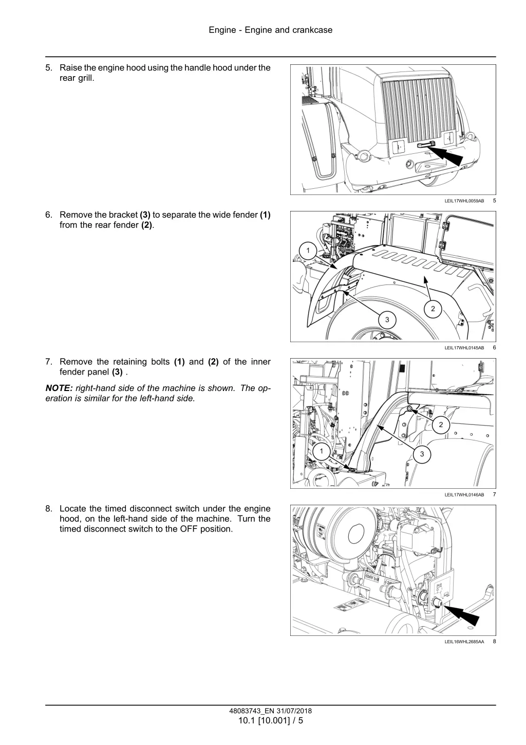 engine engine and crankcase 2