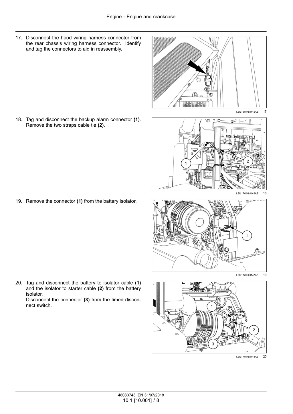 engine engine and crankcase 5