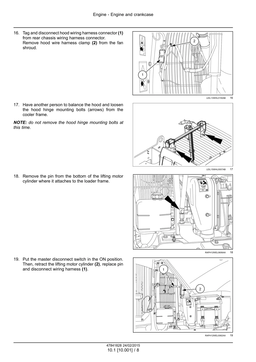 engine engine and crankcase 5