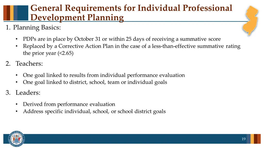 general requirements for individual professional
