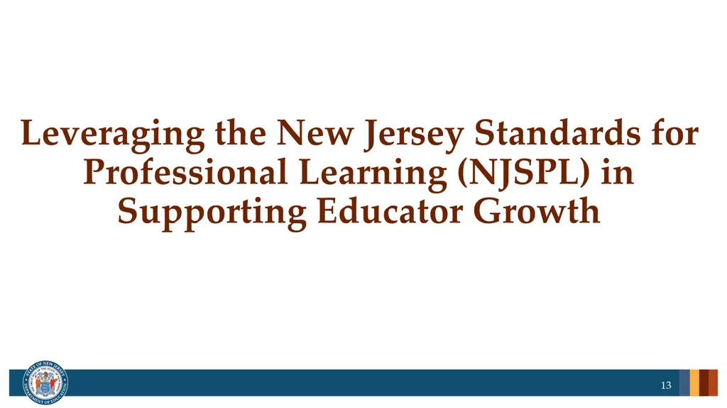 leveraging the new jersey standards