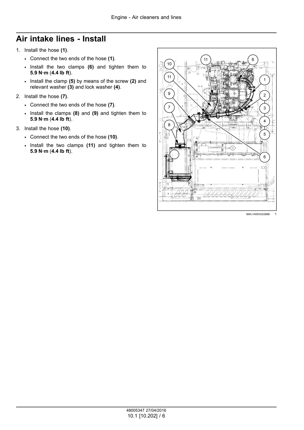 engine air cleaners and lines 3