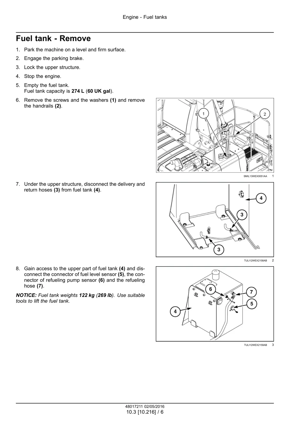 engine fuel tanks 3