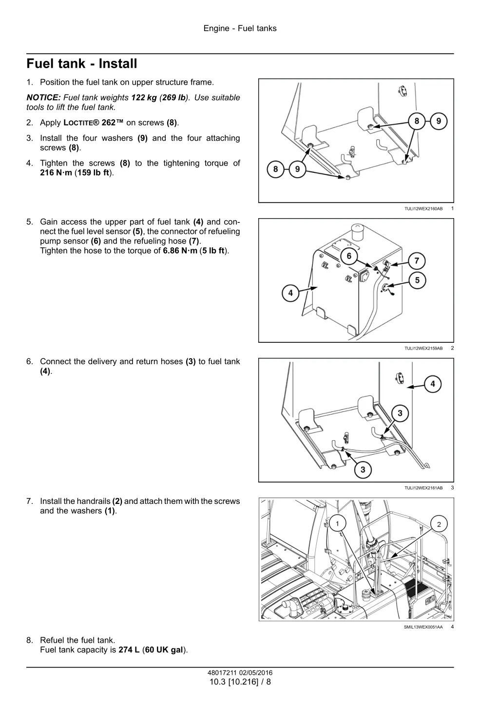 engine fuel tanks 5