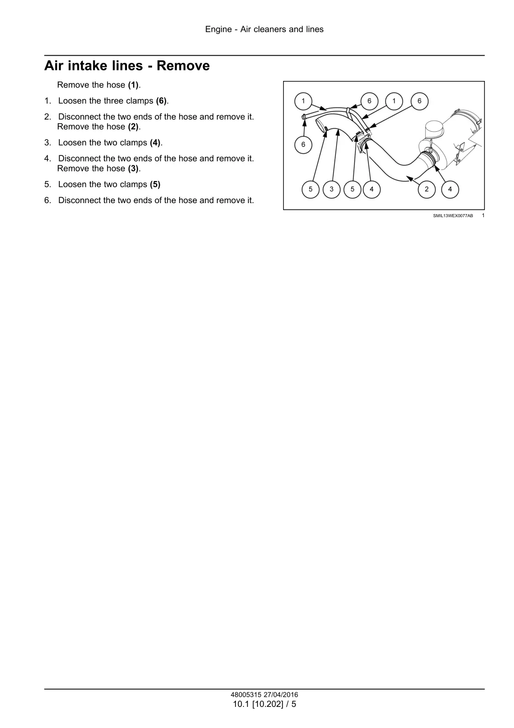 engine air cleaners and lines 2