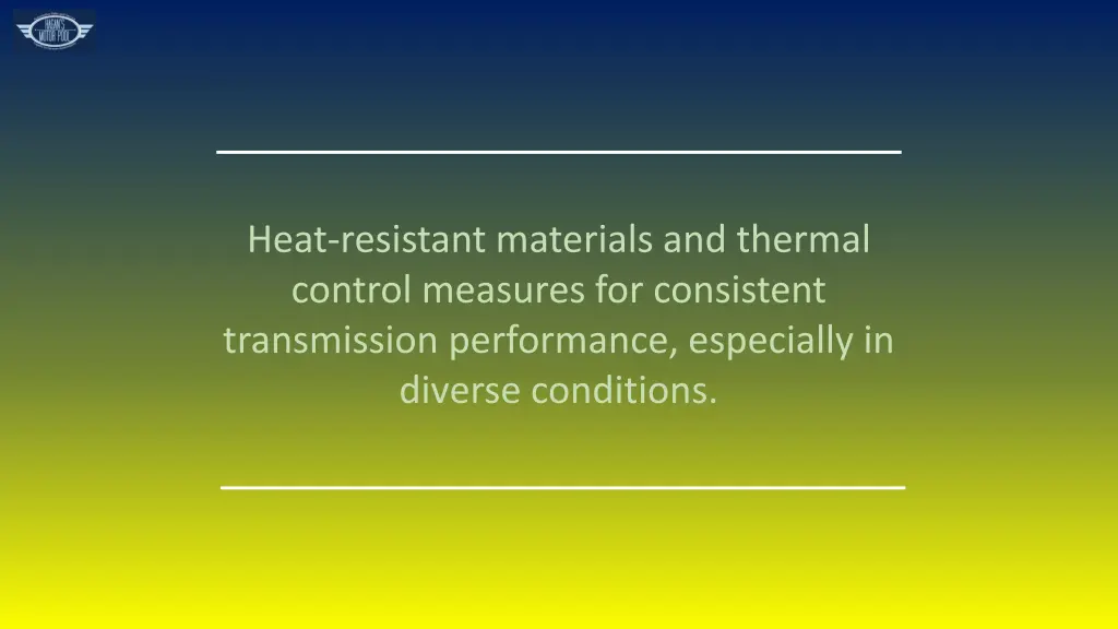 heat resistant materials and thermal control