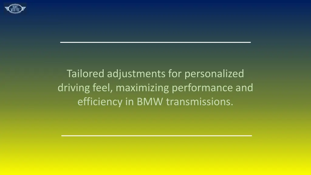 tailored adjustments for personalized driving