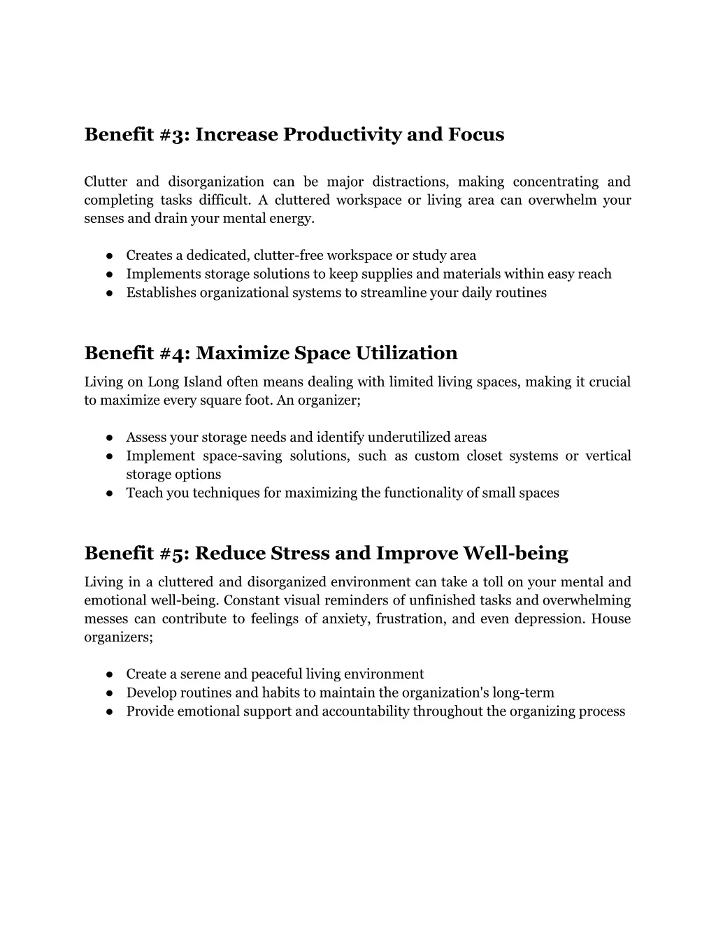 benefit 3 increase productivity and focus