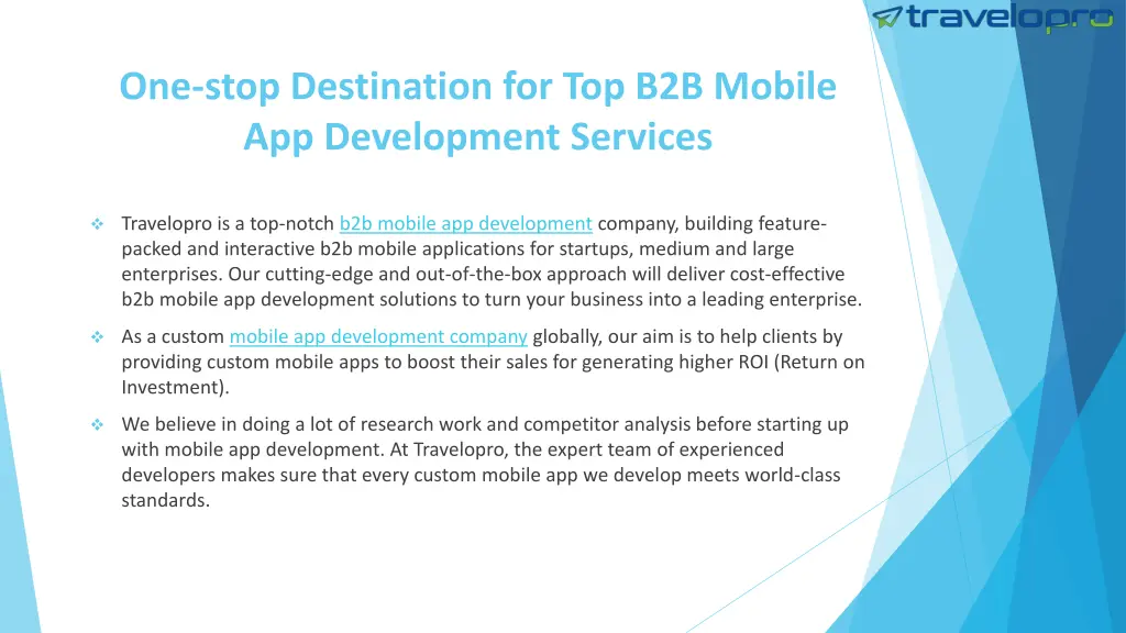 one stop destination for top b2b mobile