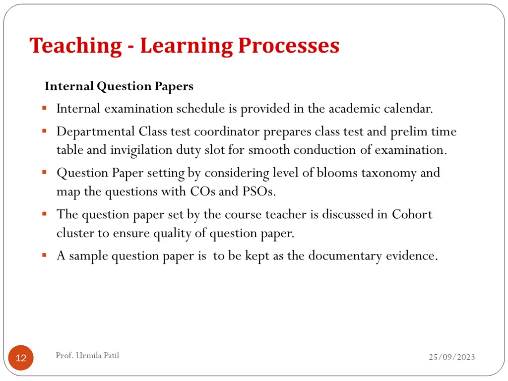 teaching learning processes sample question paper