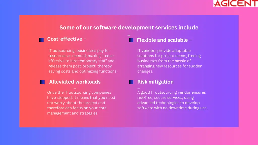 some of our software development services include 1